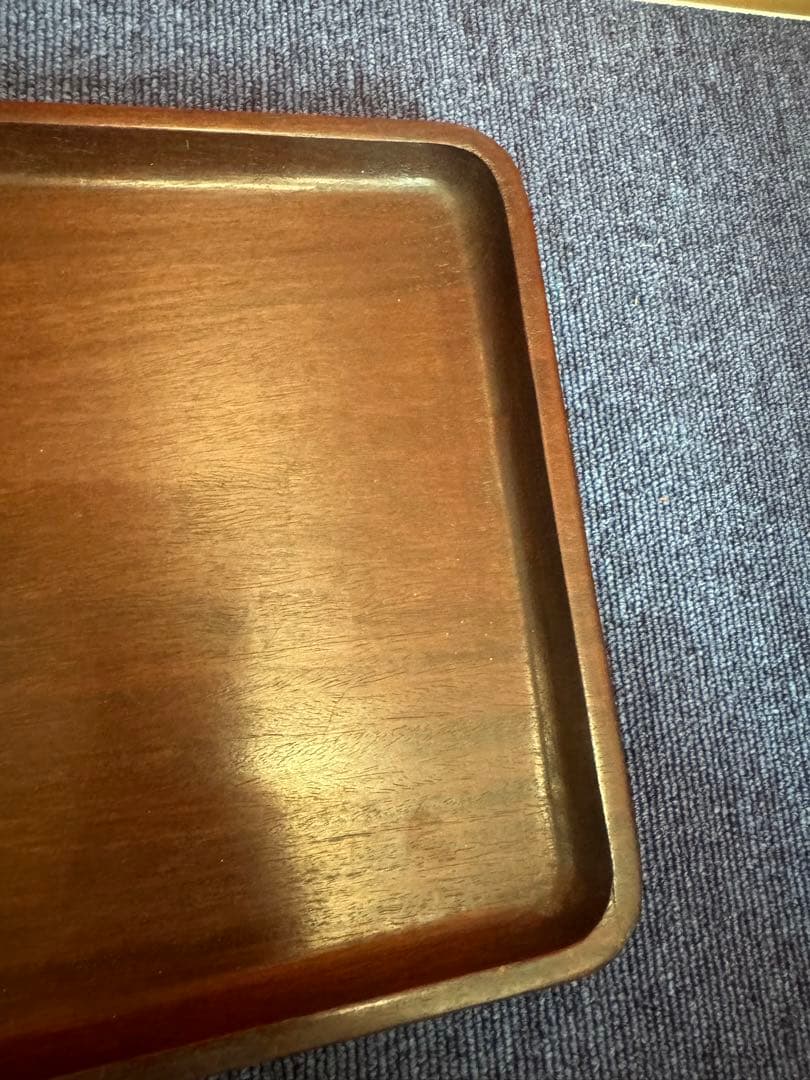 1962  唐木 煎茶盆 煎茶道具 古美術 古道具 アンティーク 木地盆　時代物