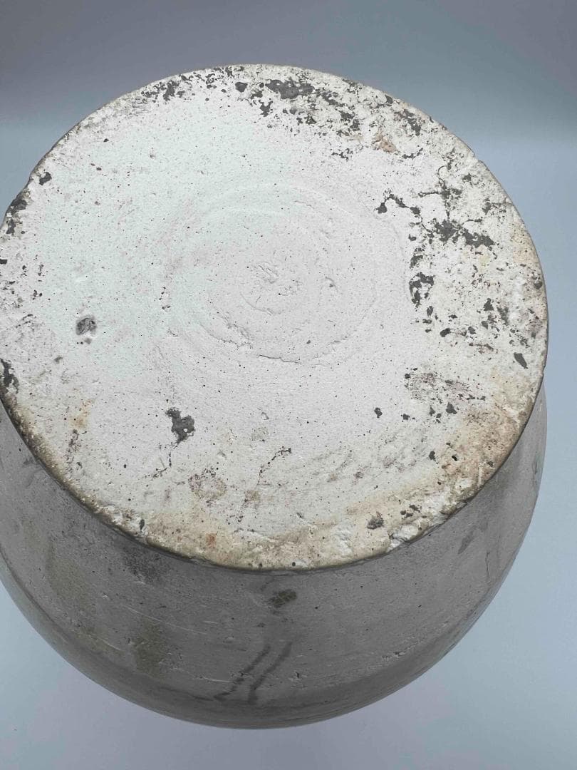 宋時代 白磁 定窯双環耳広口壺 水丞 宋磁 【旧家蔵出し】　名品(B-32)