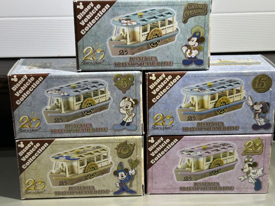 ディズニーヴィークル　トミカ　トランジットスチーマーライン　２３台セット