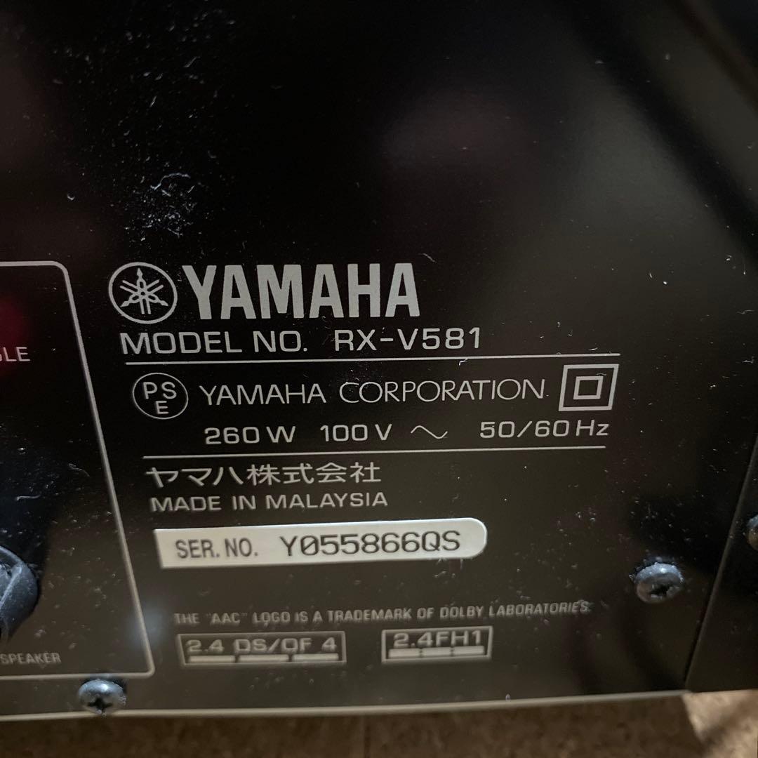 YAMAHA RX-V581 AVレシーバー 通電ok リモコン・アンテナ