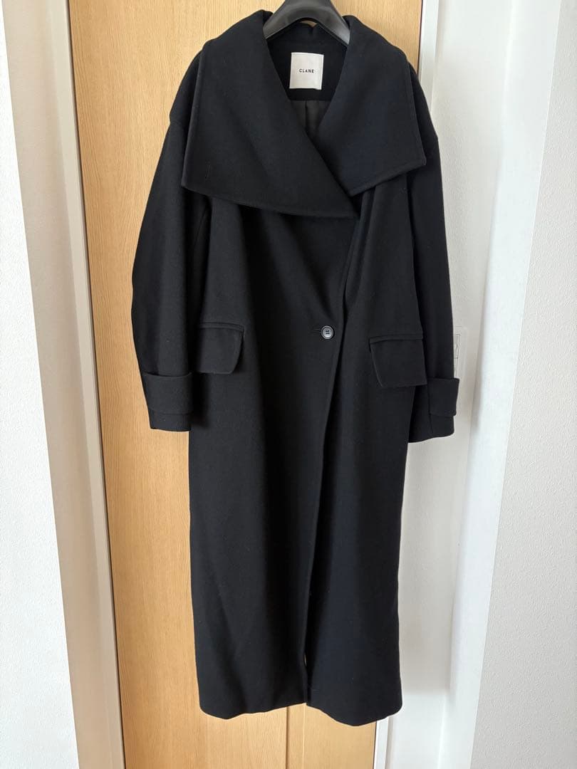 ジャケット・アウター CLANE UP NECK OVER DOUBLE COAT