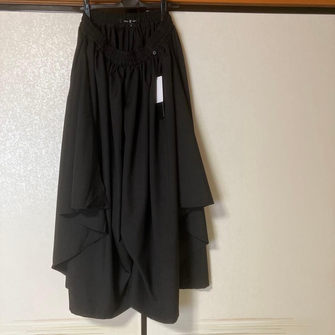 ノーアイディー　NO ID ブラック サルエルパンツ 新品タグ付き