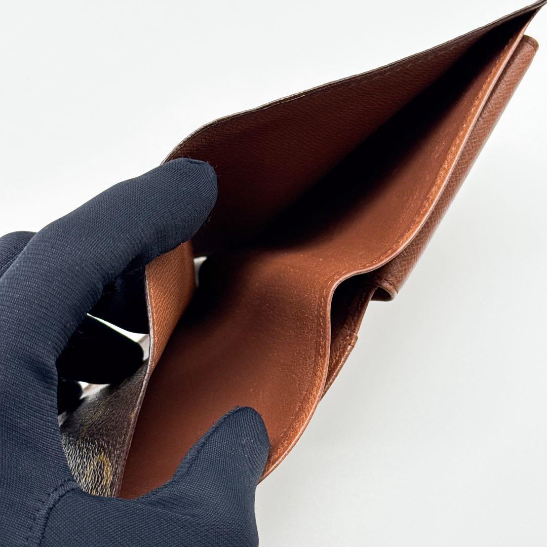 ルイヴィトン モノグラム ポルトフォイユ マルコ 二つ折り財布 ブラウン 財布