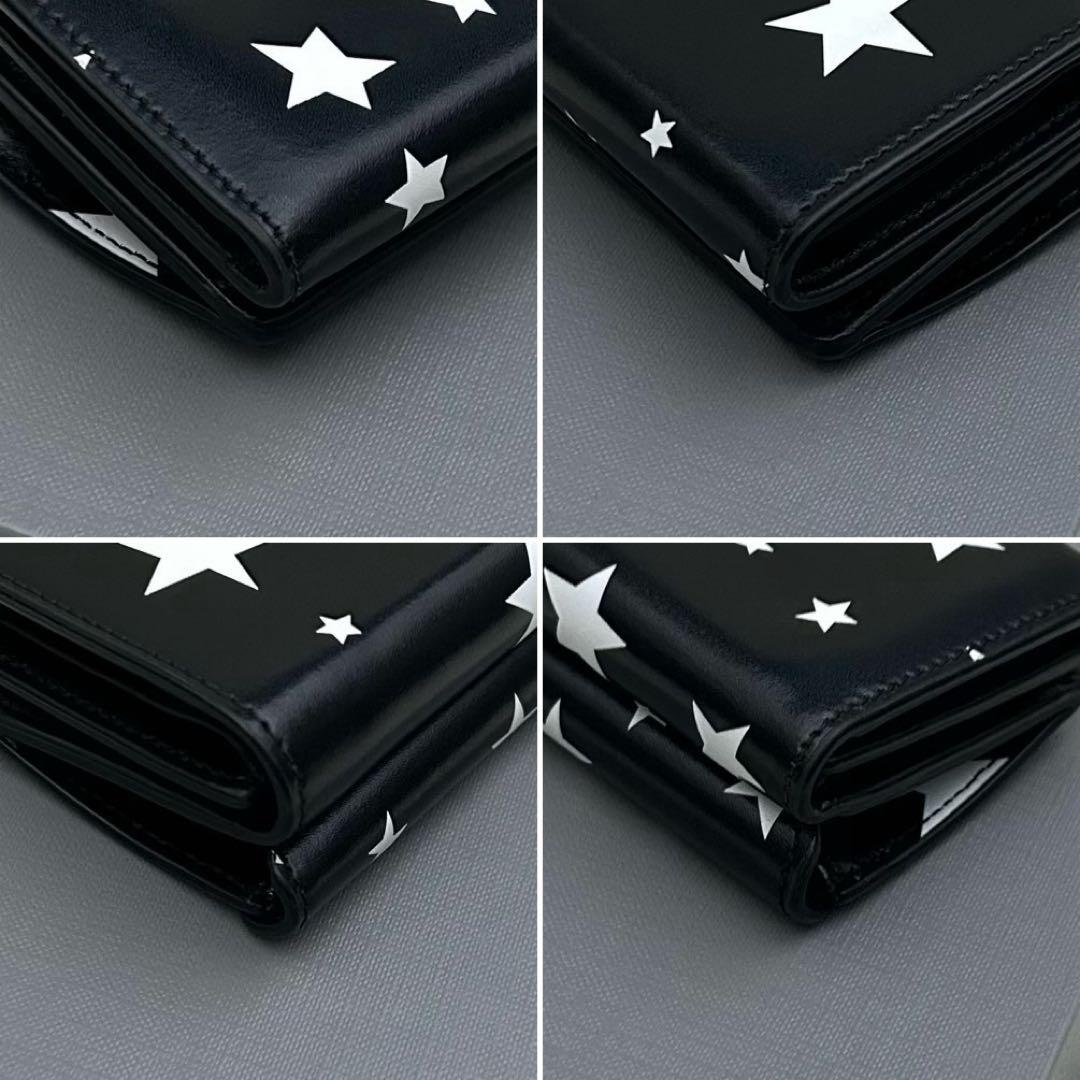 【美品】BALENCIAGA 三つ折り財布 ミニウォレット ブラック×ホワイト