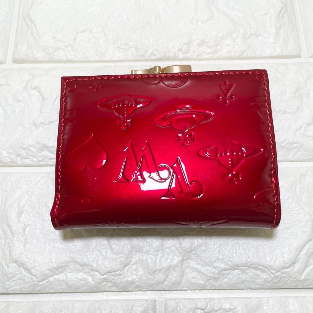 【新品・未使用】Vivienne Westwood 三つ折り財布 バーガンディー