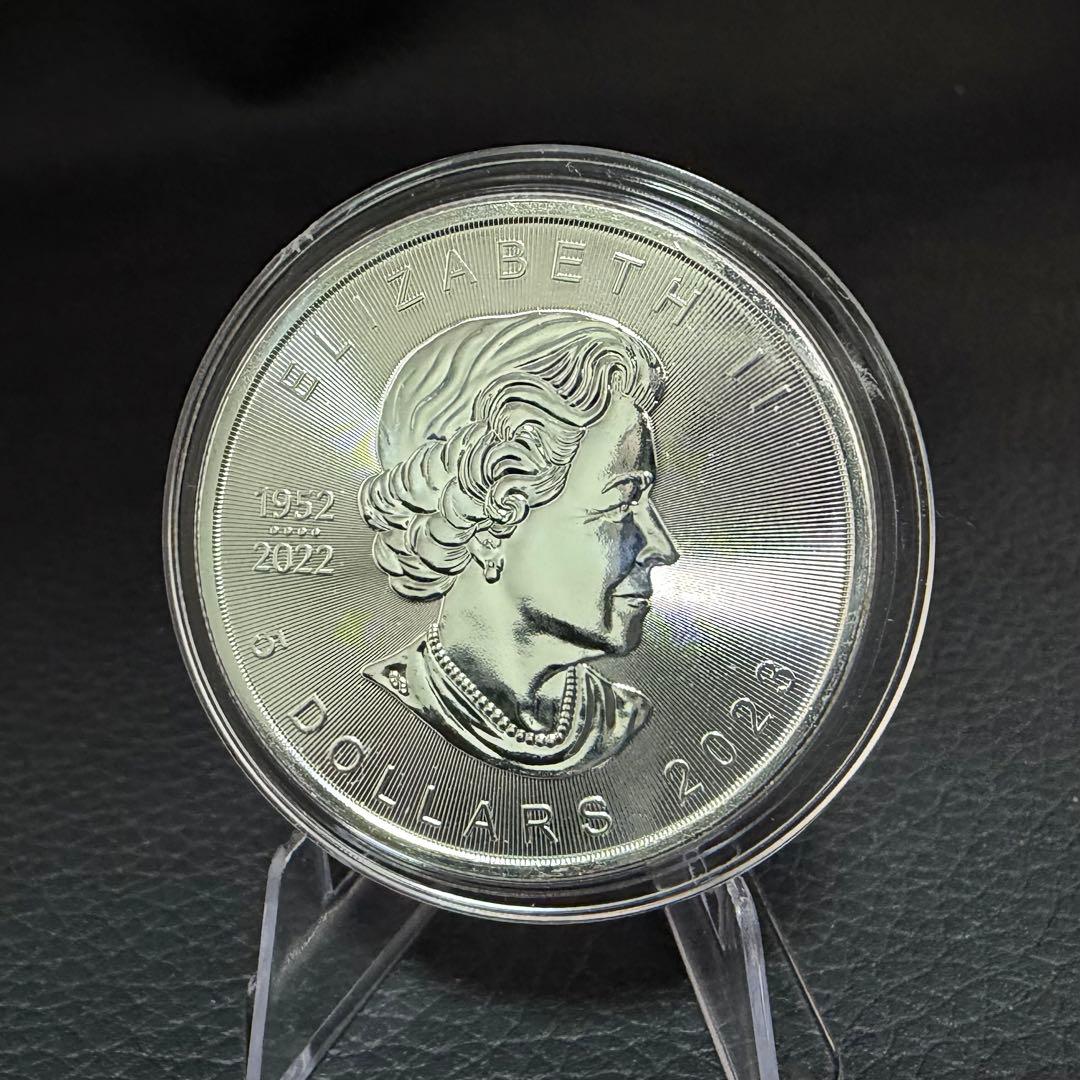 【世界100枚限定】 カナダ メイプルリーフ 銀貨 カラー マシーンスケルトン