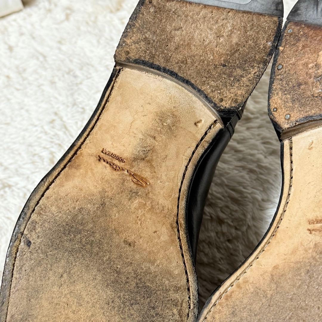 ⭐️極美品⭐️　santoni　ビジネスシューズ　ストレートチップ　ブラック