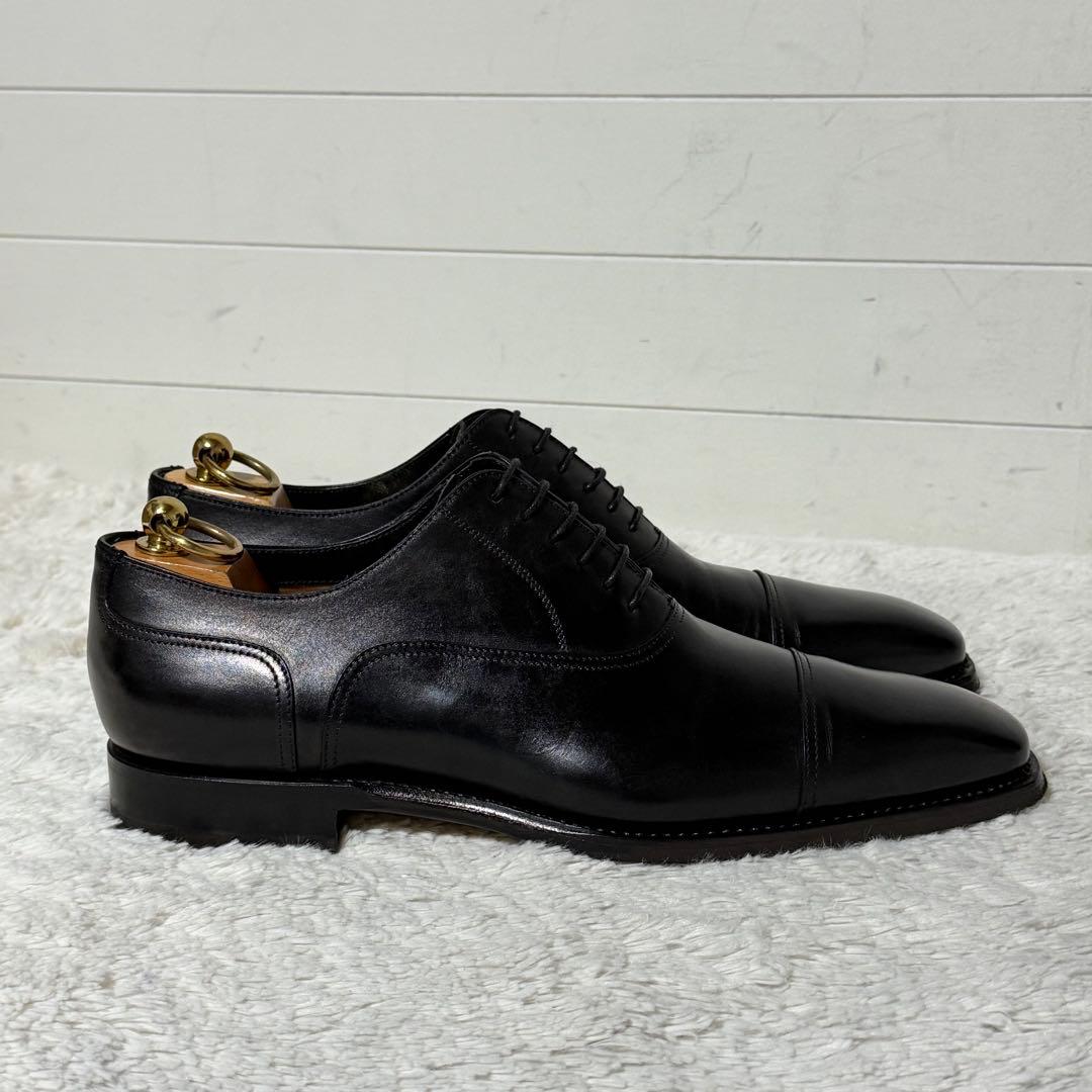 ⭐️極美品⭐️　santoni　ビジネスシューズ　ストレートチップ　ブラック
