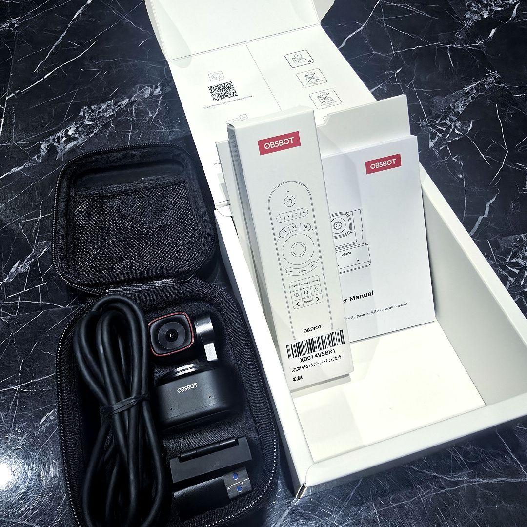OBSBOT tiny2 4K 本体＋付属品＋リモコン セット webカメラ