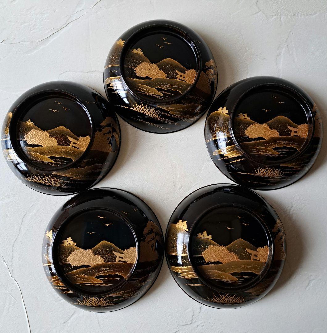 蓋付き 菓子椀 5客 煮物椀　骨董品