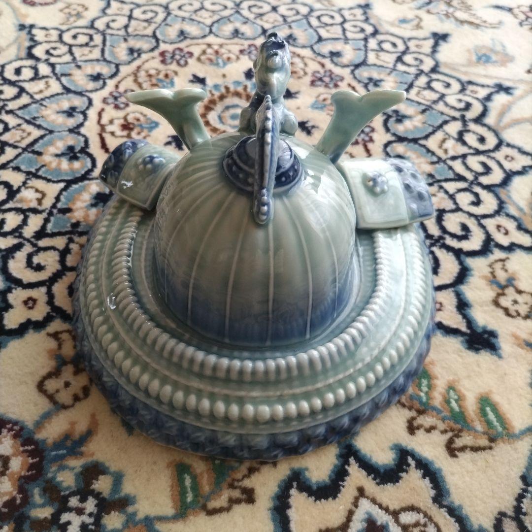 深川製磁 兜 置物 端午の節句 オールド深川 ヴィンテージ
