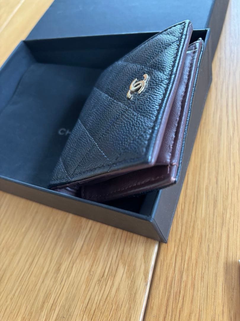 ☆CHANEL 二つ折り財布 ブラック☆