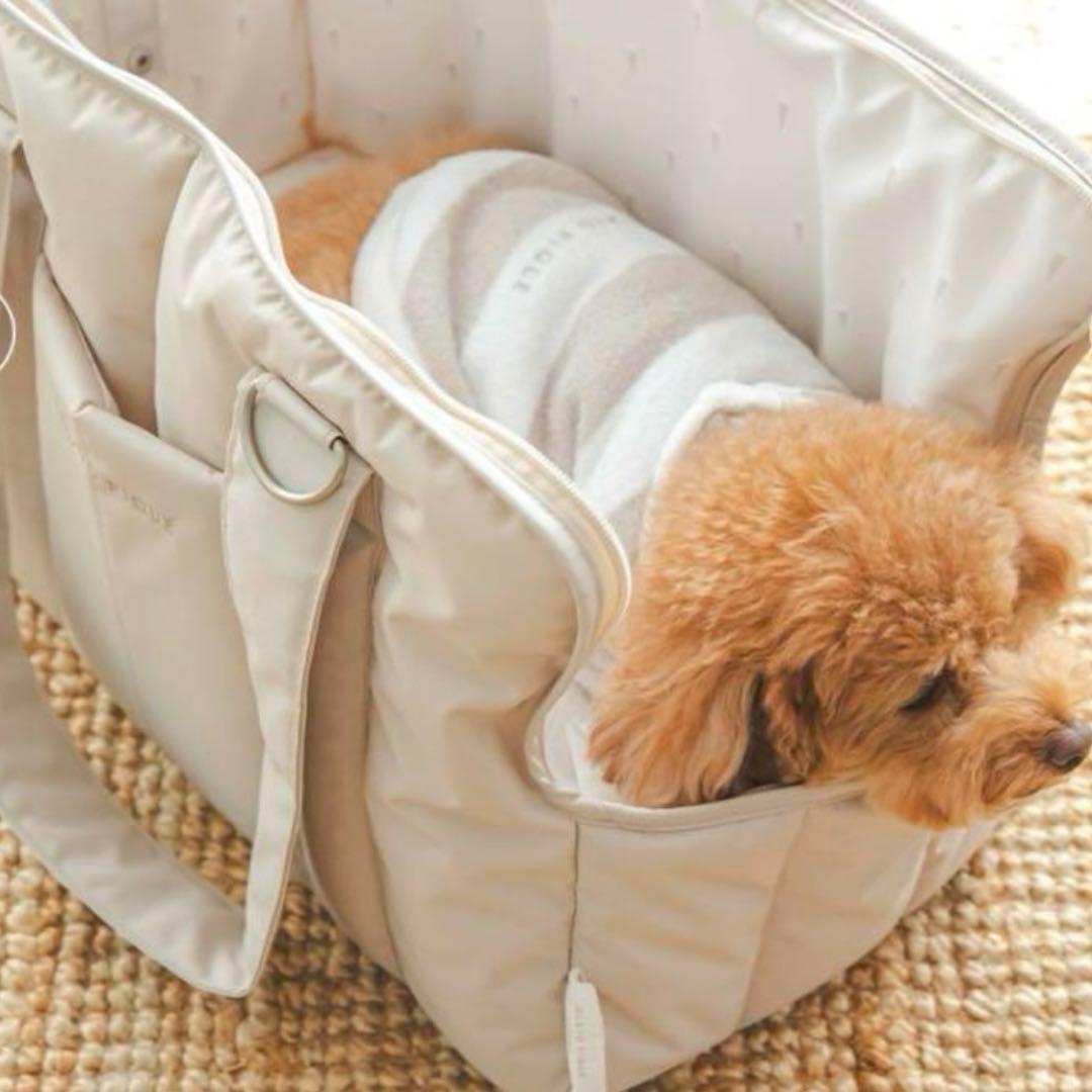 【新品未使用　タグ付き】gelato piqueキルティングキャリーバックブルー