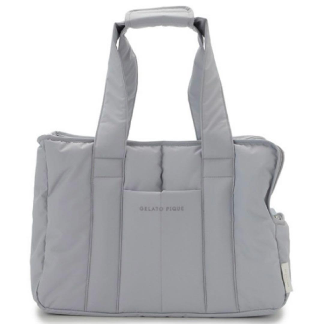 【新品未使用　タグ付き】gelato piqueキルティングキャリーバックブルー