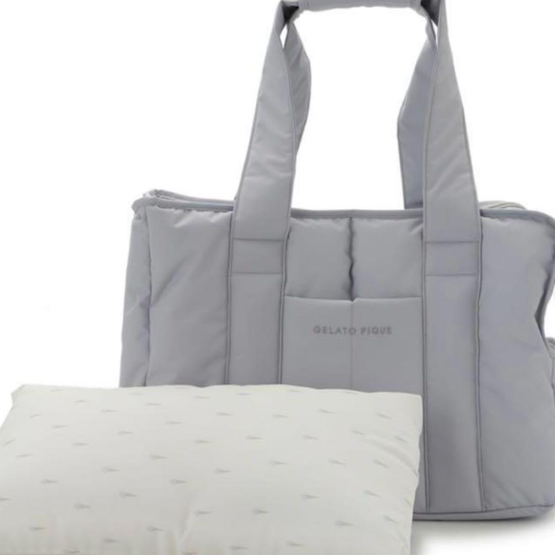 【新品未使用　タグ付き】gelato piqueキルティングキャリーバックブルー