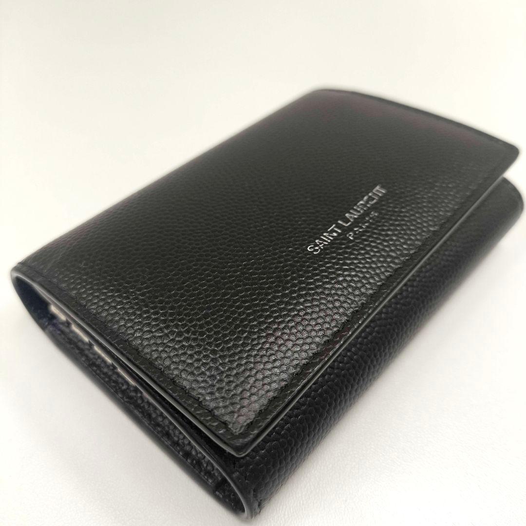 箱付き美品 サンローラン パリ キーケース キーホルダー ブラック