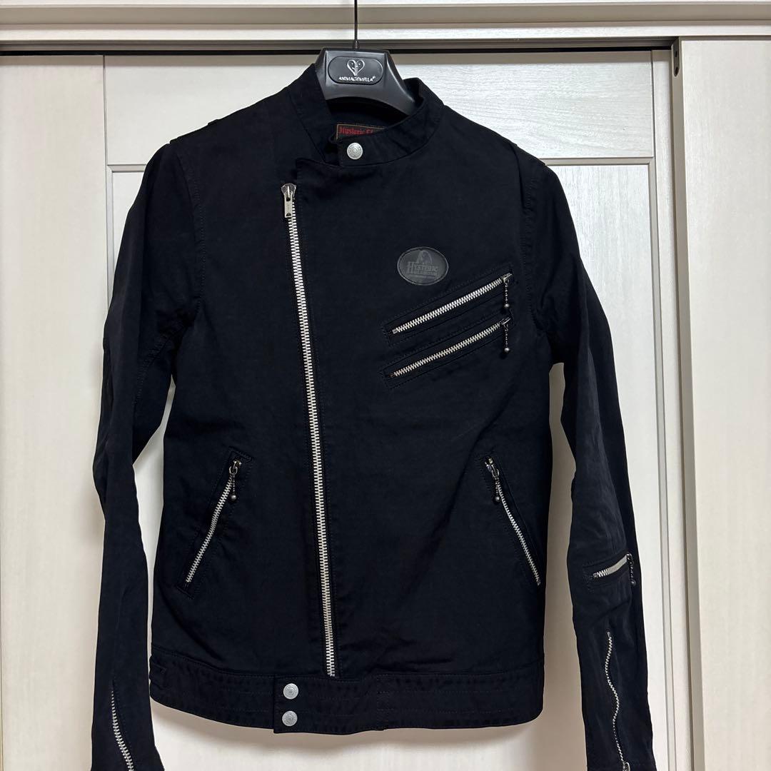 【mi（値下げ交渉OK）　ヒステリックグラマー ライダースジャケットS