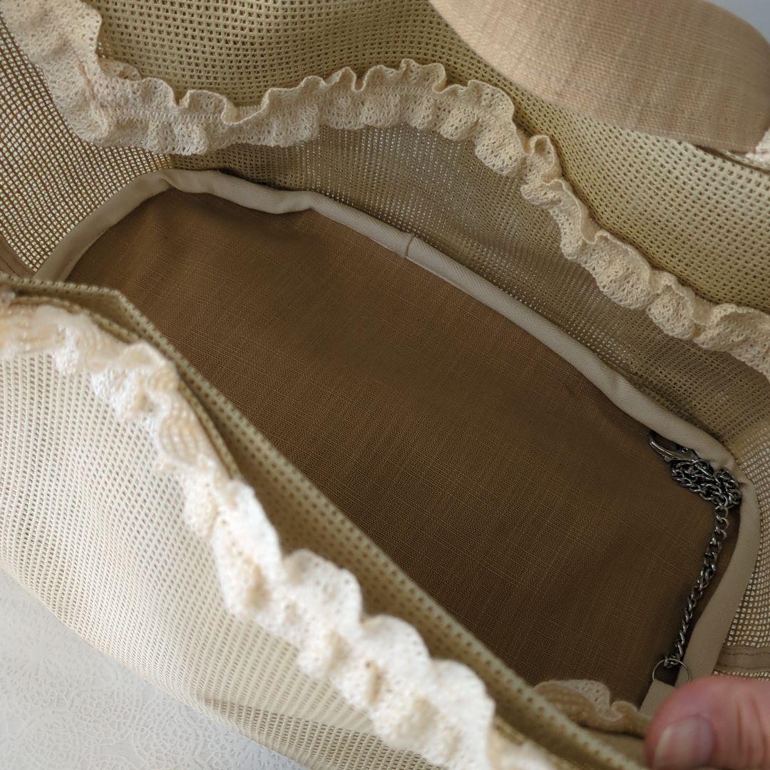 Trilly tutti brilli ARENA BEIGE メッシュバッグ