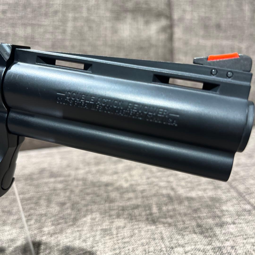 新品 マルシン アナコンダ 4インチ マットブラックABS 木製グリップ