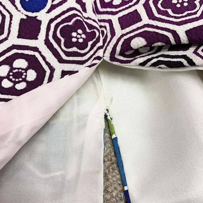 510z22☆紅型 中振袖 小柄な方にも 古典柄 青☆美品 成人式結婚式十三参り