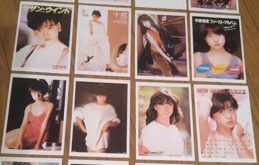 中森明菜・ポストカード・28枚・シングル、アルバム・ジャケット写真・プレミアム