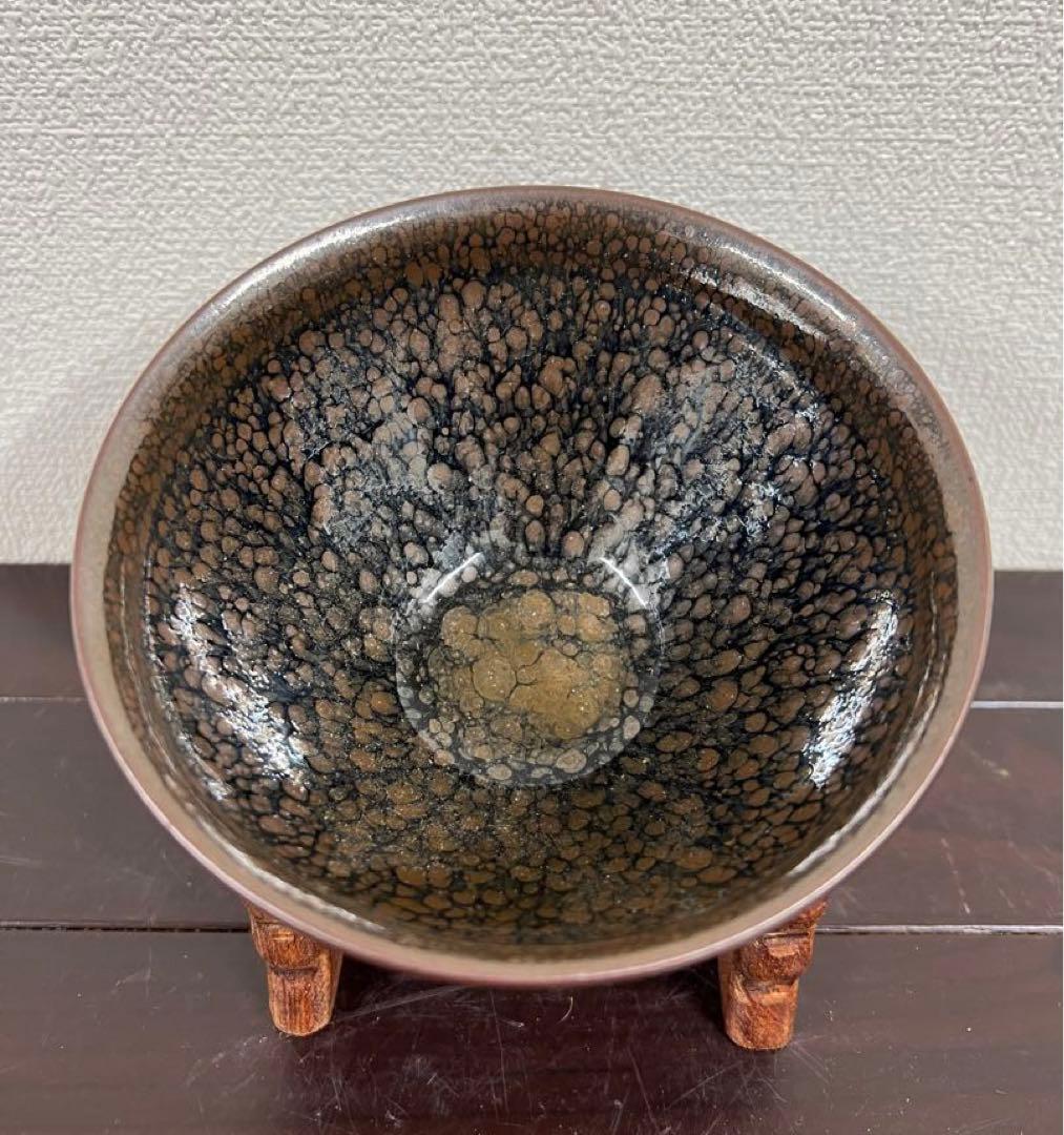 【稀少品】宋時代　天目茶碗 建盞 茶道具 BL2--6