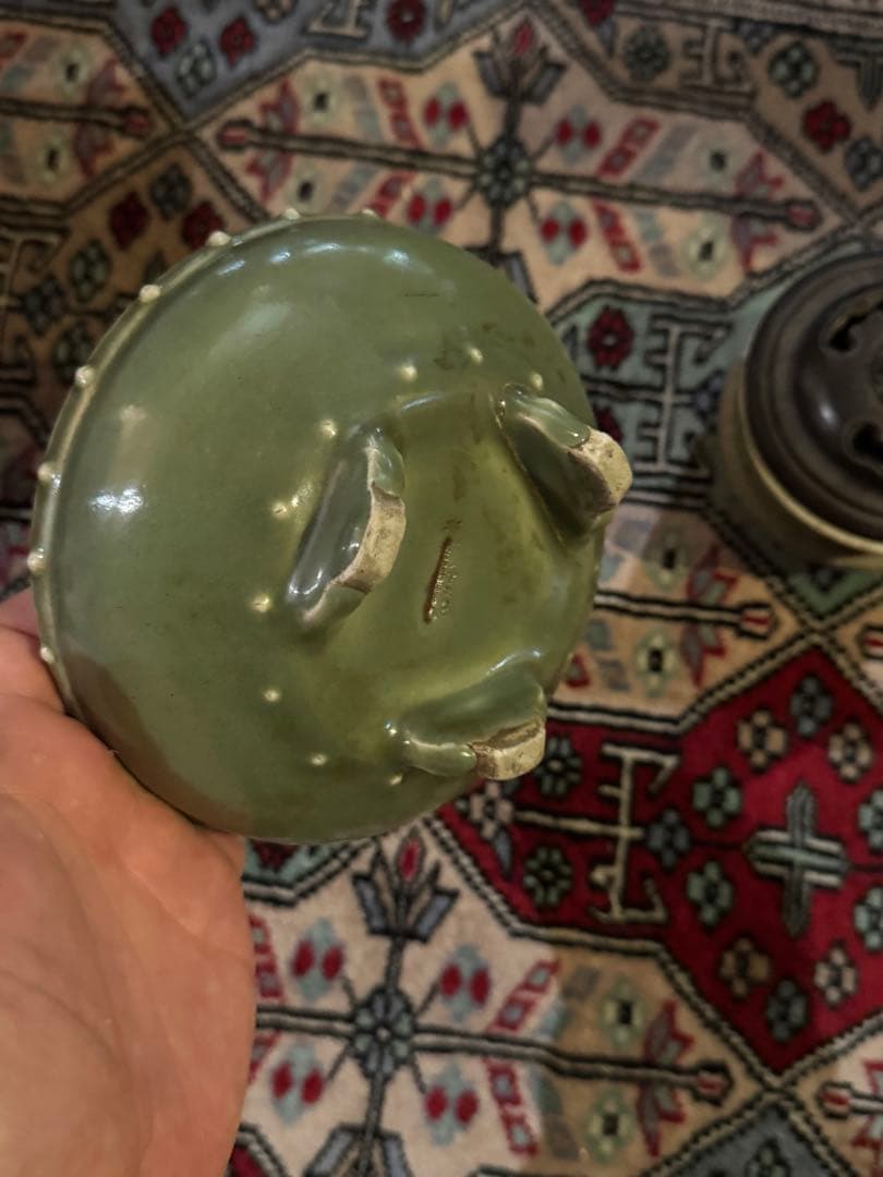 ‼️早速半額→更に半額‼️リサイクルFORT‼️中国の青磁で三つ足香炉‼️