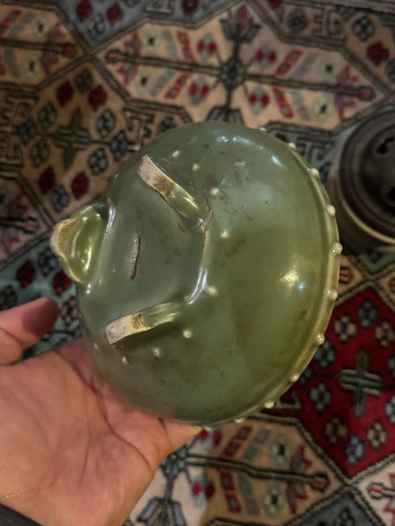 ‼️早速半額→更に半額‼️リサイクルFORT‼️中国の青磁で三つ足香炉‼️