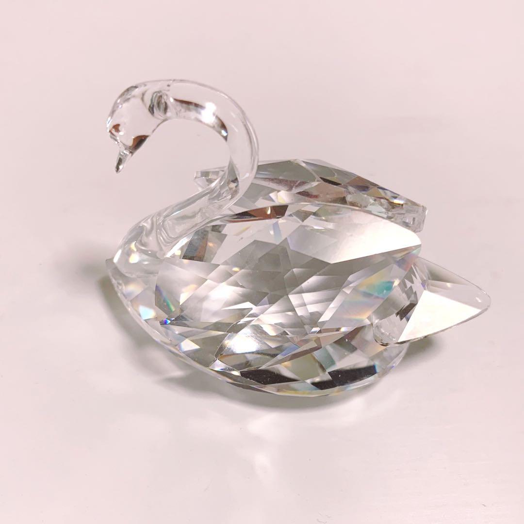 【即日発送】スワロフスキー　クリスタル　置物　白鳥　スワン