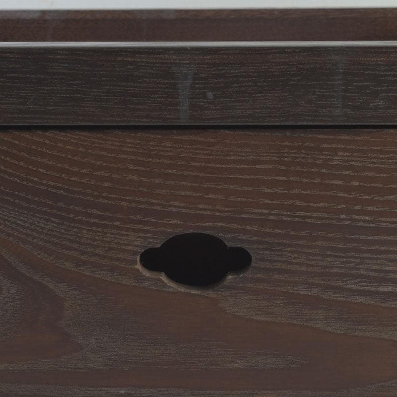 茶道具　桑　麿入子　置炉　炉壇　炉縁　V　9241A