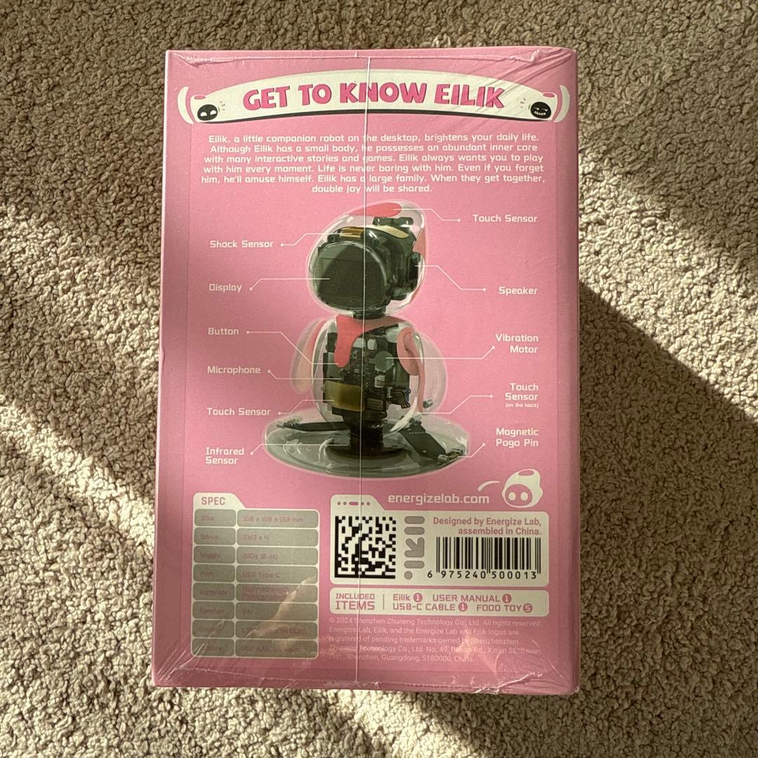 Eilik ピンク デスクトップロボット