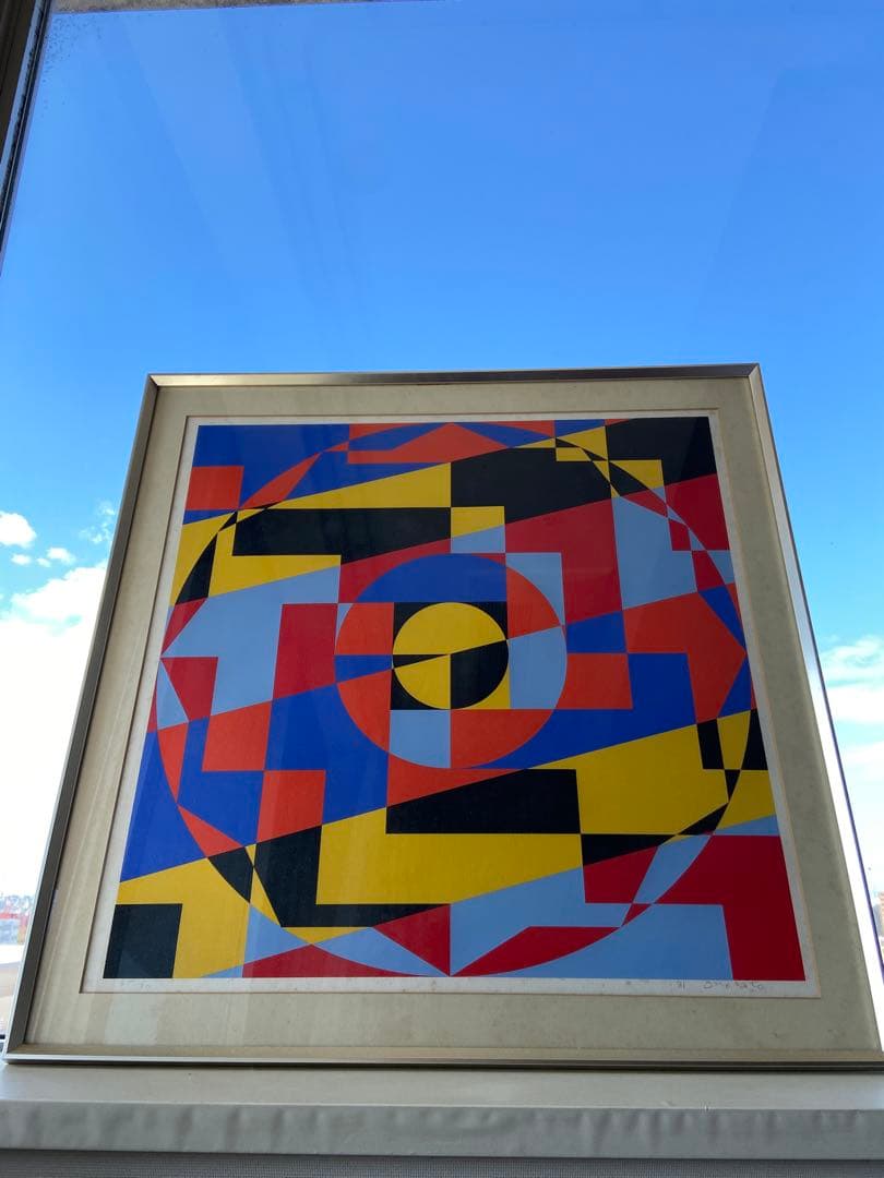 オノサトトシノブ　シルクスクリーン　リトグラフ レア