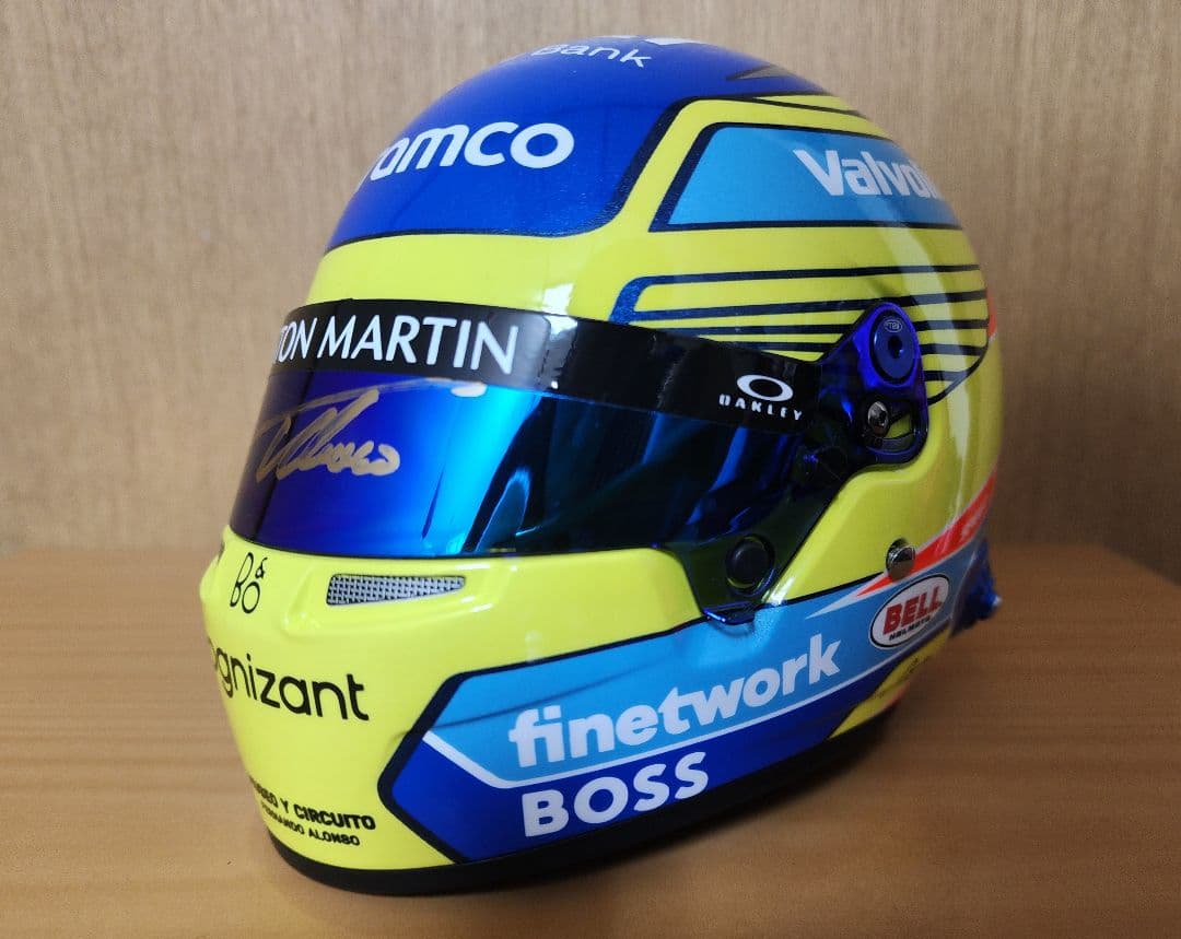 F.アロンソ直筆サイン、証明書付き 1/2ヘルメット 2024年本戦仕様