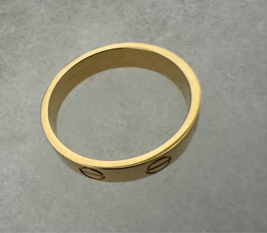 カルティエ　ミニラブリング　49号　YG