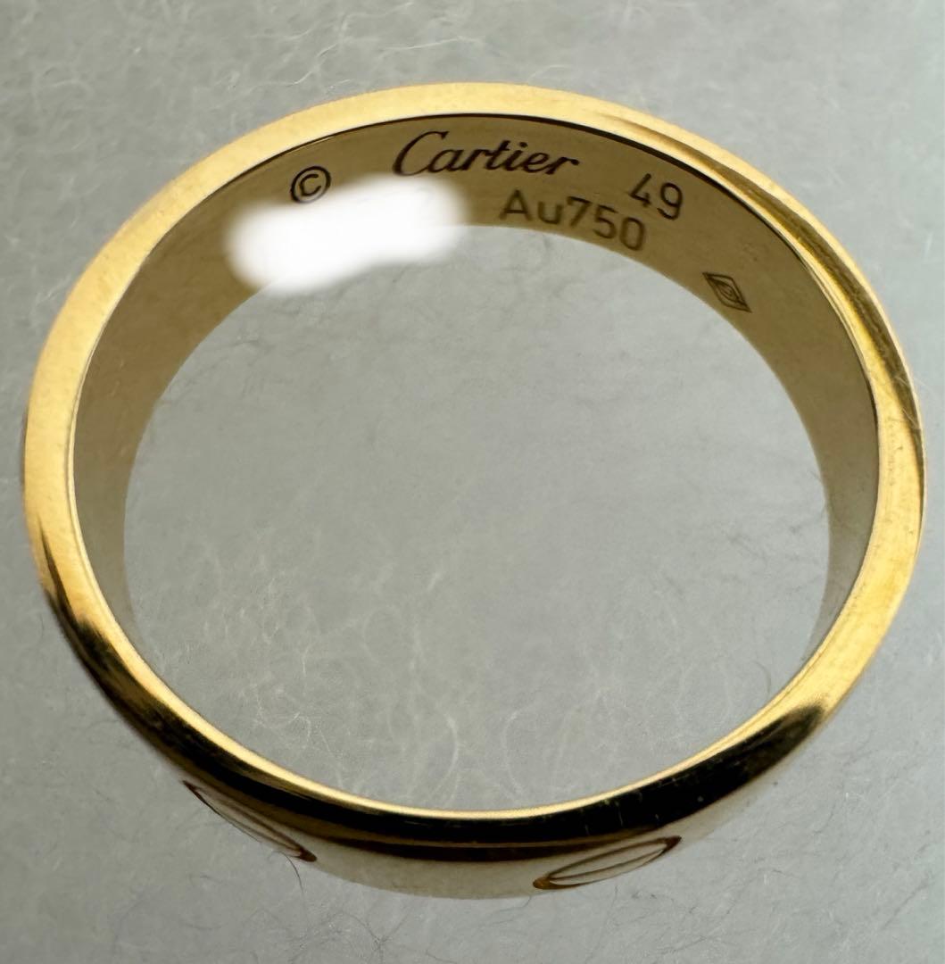 カルティエ　ミニラブリング　49号　YG