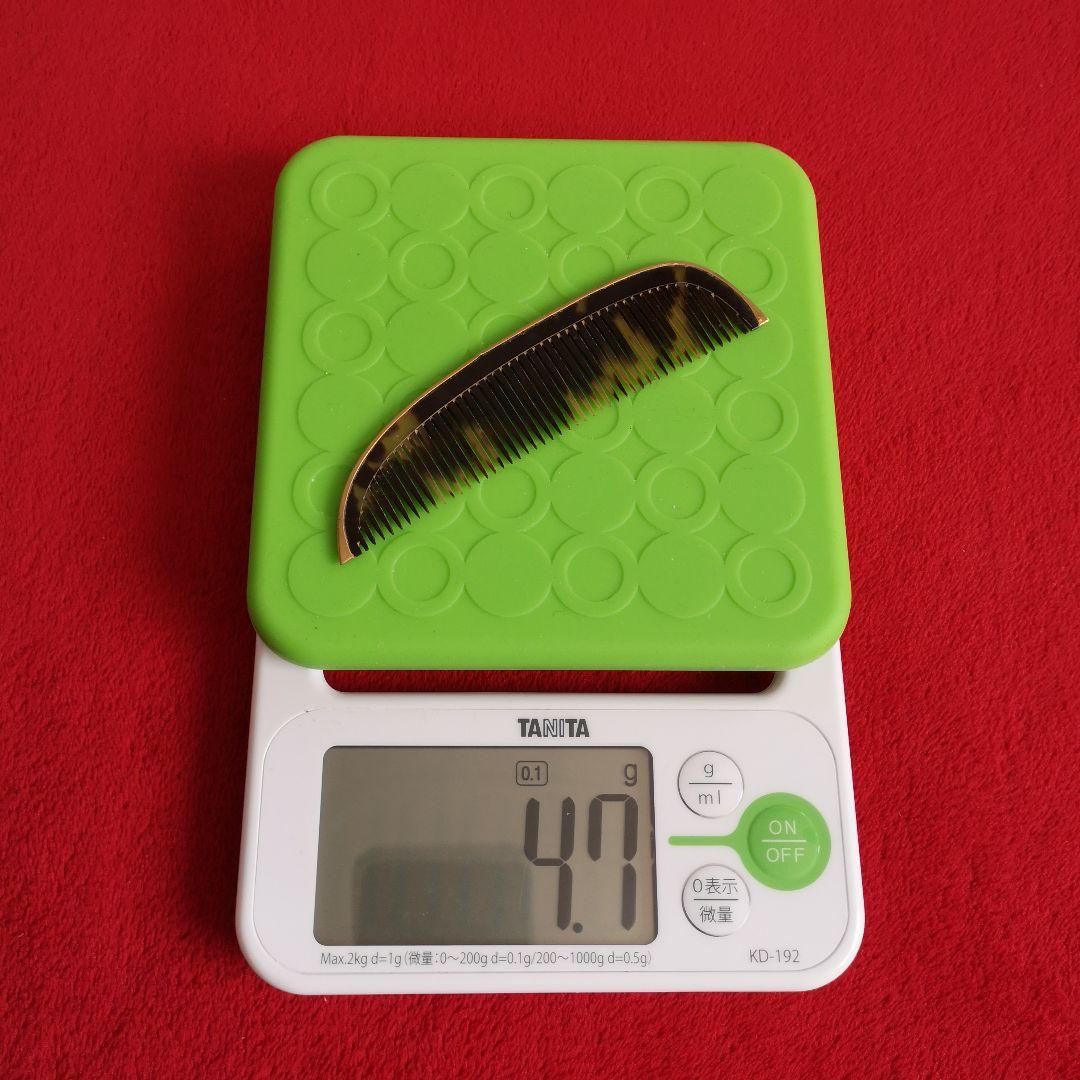 アンティーク 希少 櫛 K18 本鼈甲 18金 1920s ホールマーク 刻印