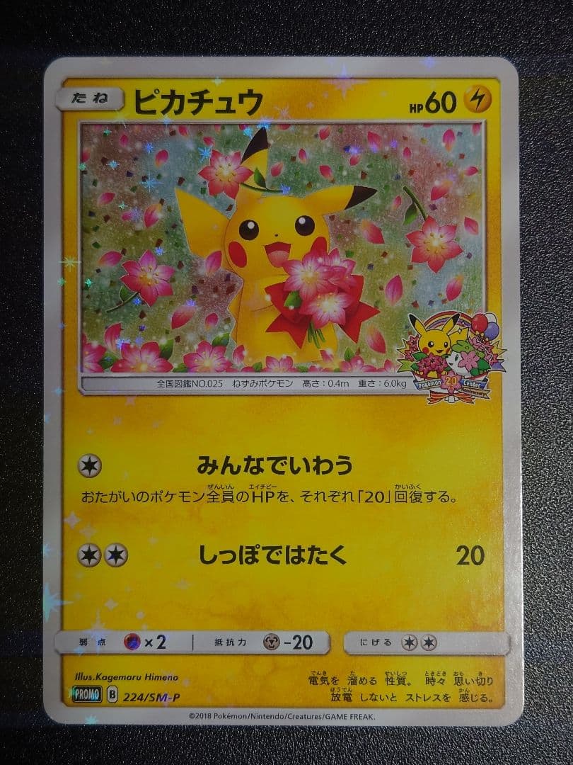 【美品】ピカチュウ 224/SM-P PROMO