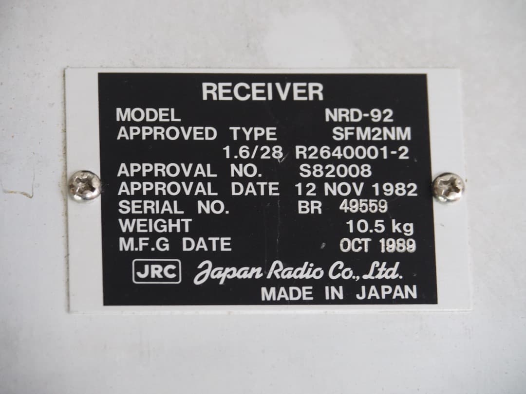 JRC 日本無線 NRD-92 業務用オールモード受信機