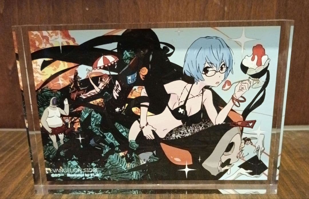 エヴァンゲリオンストア　すしお氏描き下ろしイラスト　アクリルキューブセット