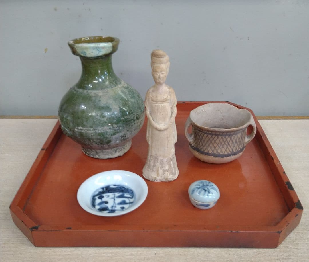 中国唐時代女官俑 R49