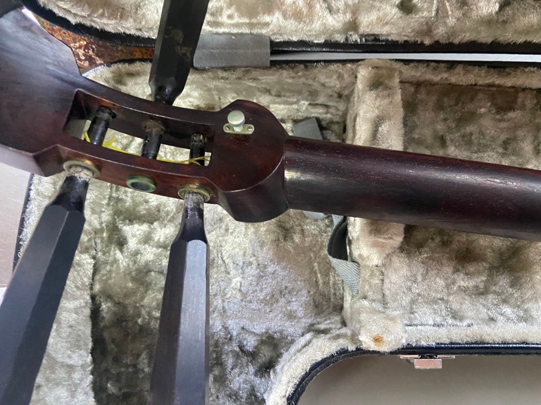 天*水様 三味線　ハードケース付き　津軽三味線？