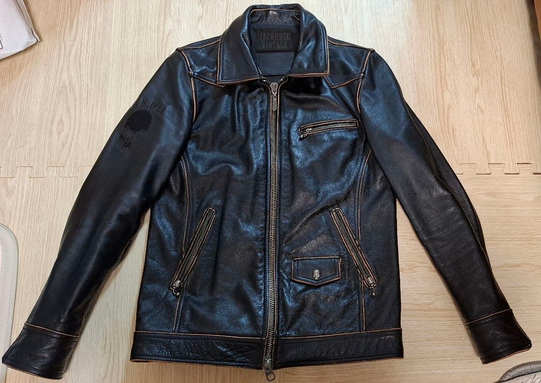 【美品・希少】ジャックローズ × カラーズ 武装戦線 ライダースジャケット牛本革