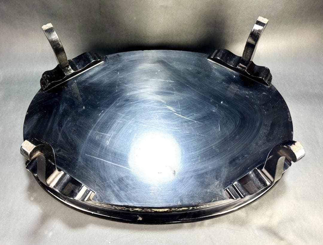 精密螺鈿 漆器花鳥文座卓 民芸家具 オーバル型 和風 リビング WWWT091