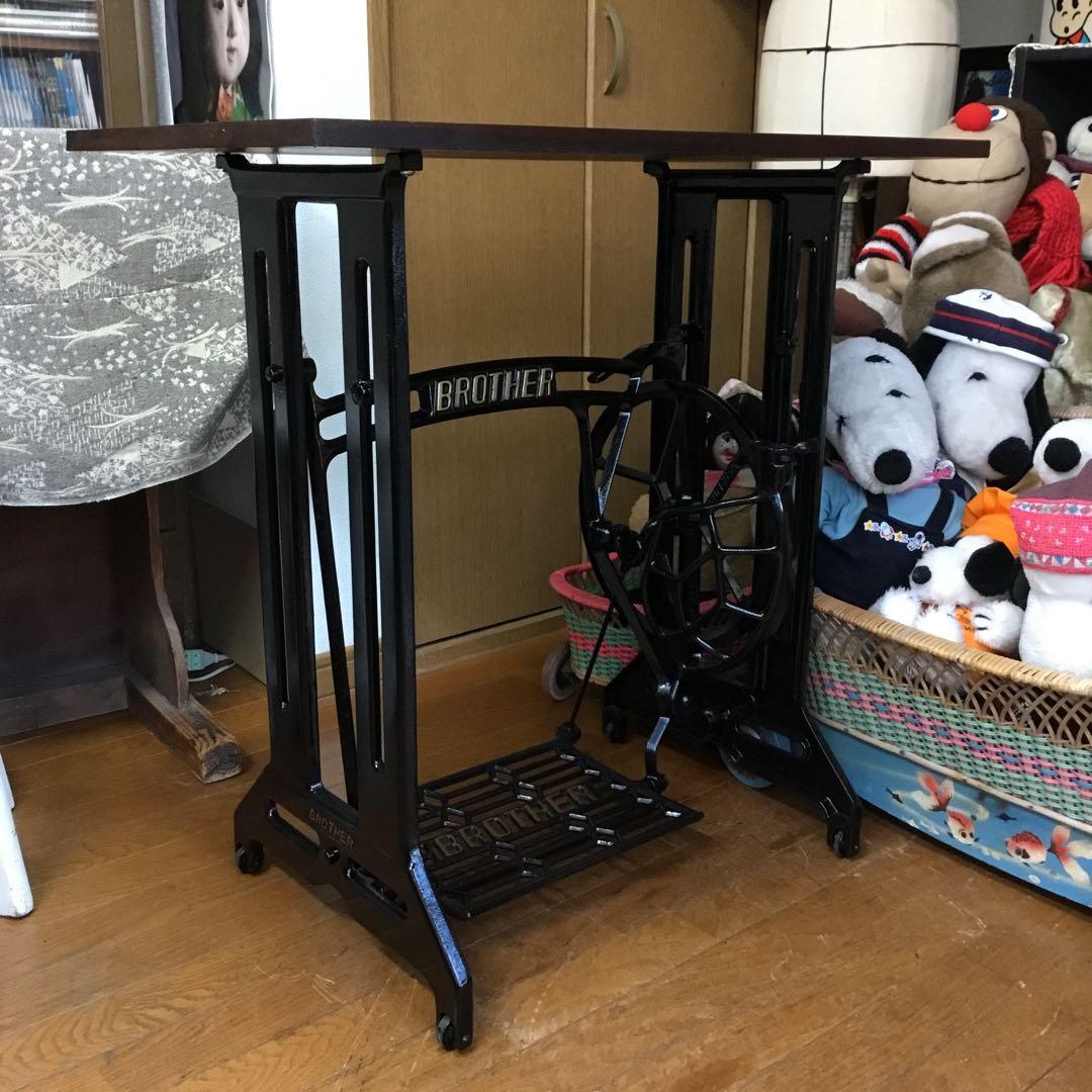 ※アンティーク※BROTHER 足踏みミシン脚のテーブル　アイアン　No.2