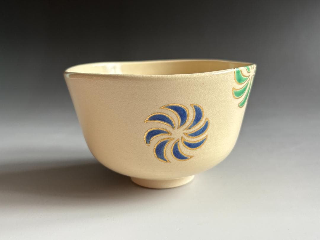 16代永楽善五郎　即全　仁清写　寿獅子茶碗　茶道具