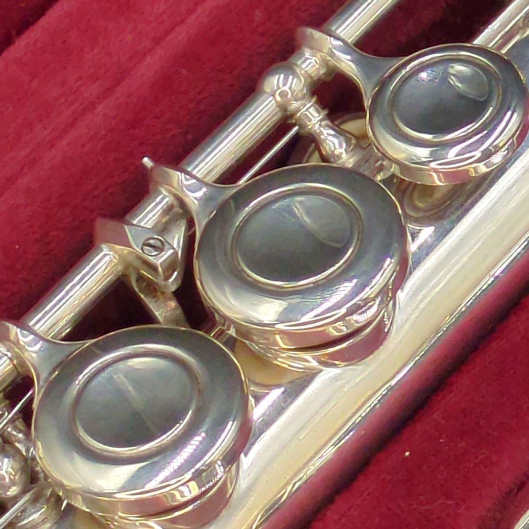 フルート　調整済　ニッカン(現ヤマハ)インペリアル(銀製頭部管、Eメカ銀メッキ)