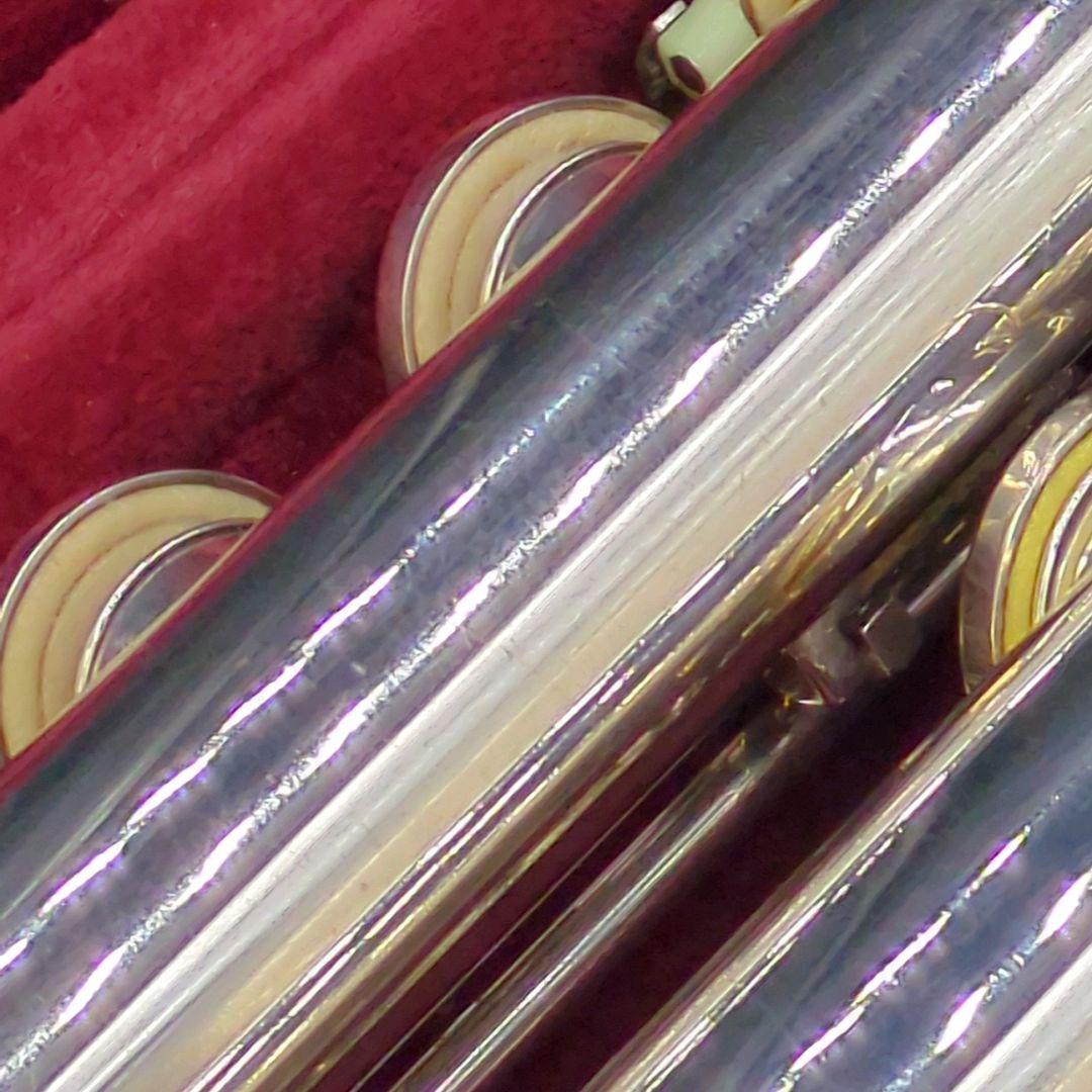 フルート　調整済　ニッカン(現ヤマハ)インペリアル(銀製頭部管、Eメカ銀メッキ)