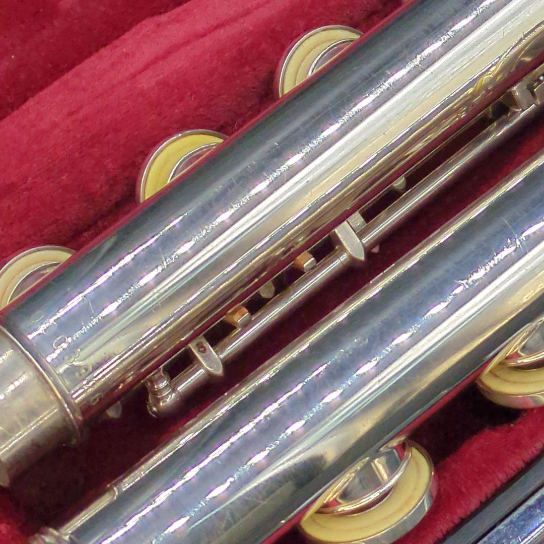フルート　調整済　ニッカン(現ヤマハ)インペリアル(銀製頭部管、Eメカ銀メッキ)
