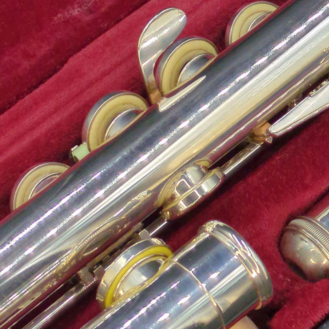 フルート　調整済　ニッカン(現ヤマハ)インペリアル(銀製頭部管、Eメカ銀メッキ)