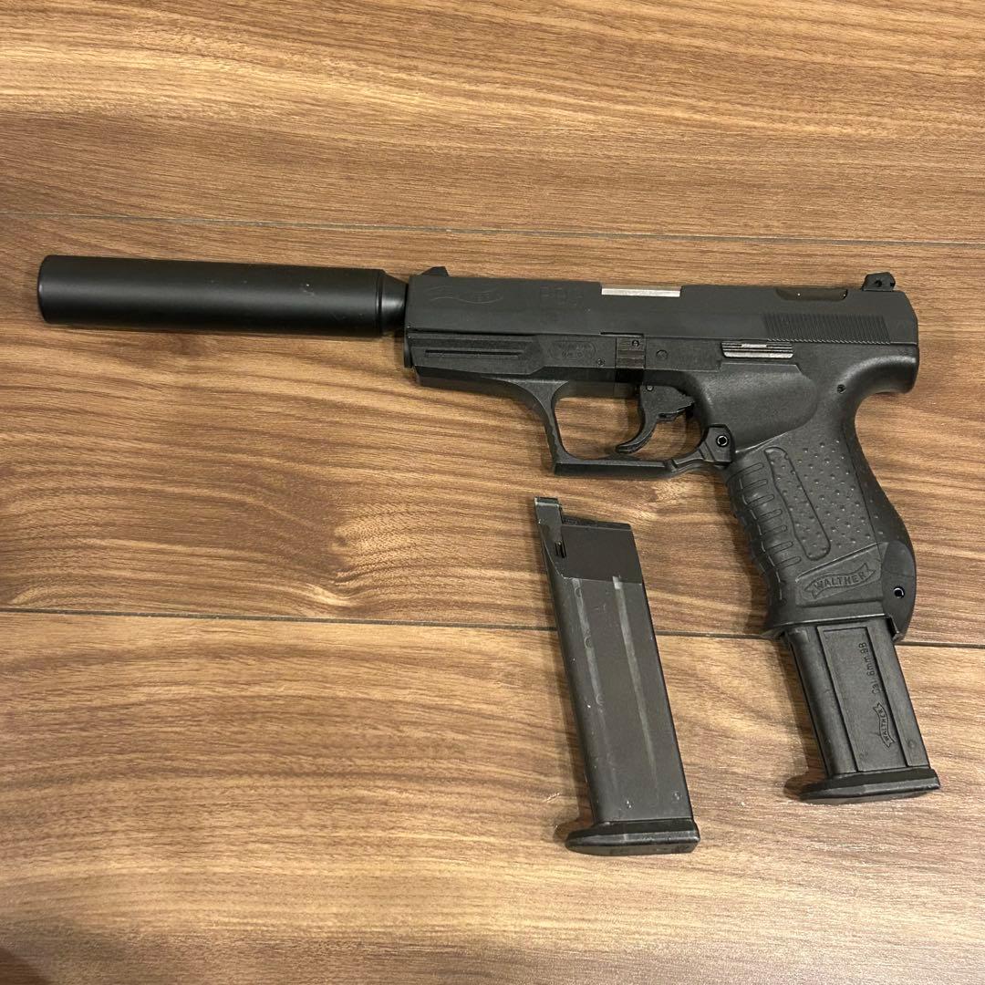 マルゼン ワルサーP99 ガスブローバックガン 限定モデル サイレンサー付き